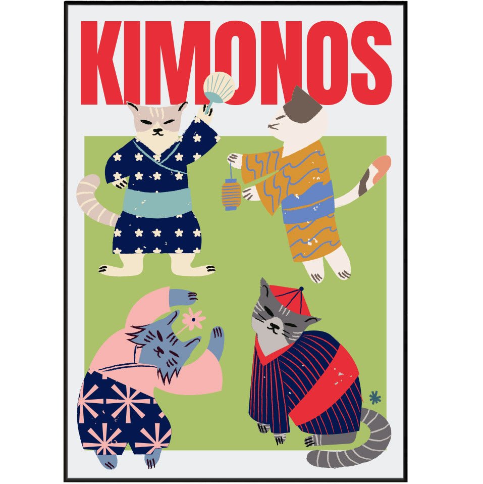 Kimonos Posters - 98typesJapanese Art Collection