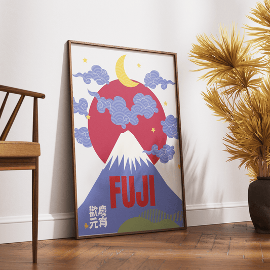 Mount Fuji Wall Art - Japanese Art Poster UK by 98types