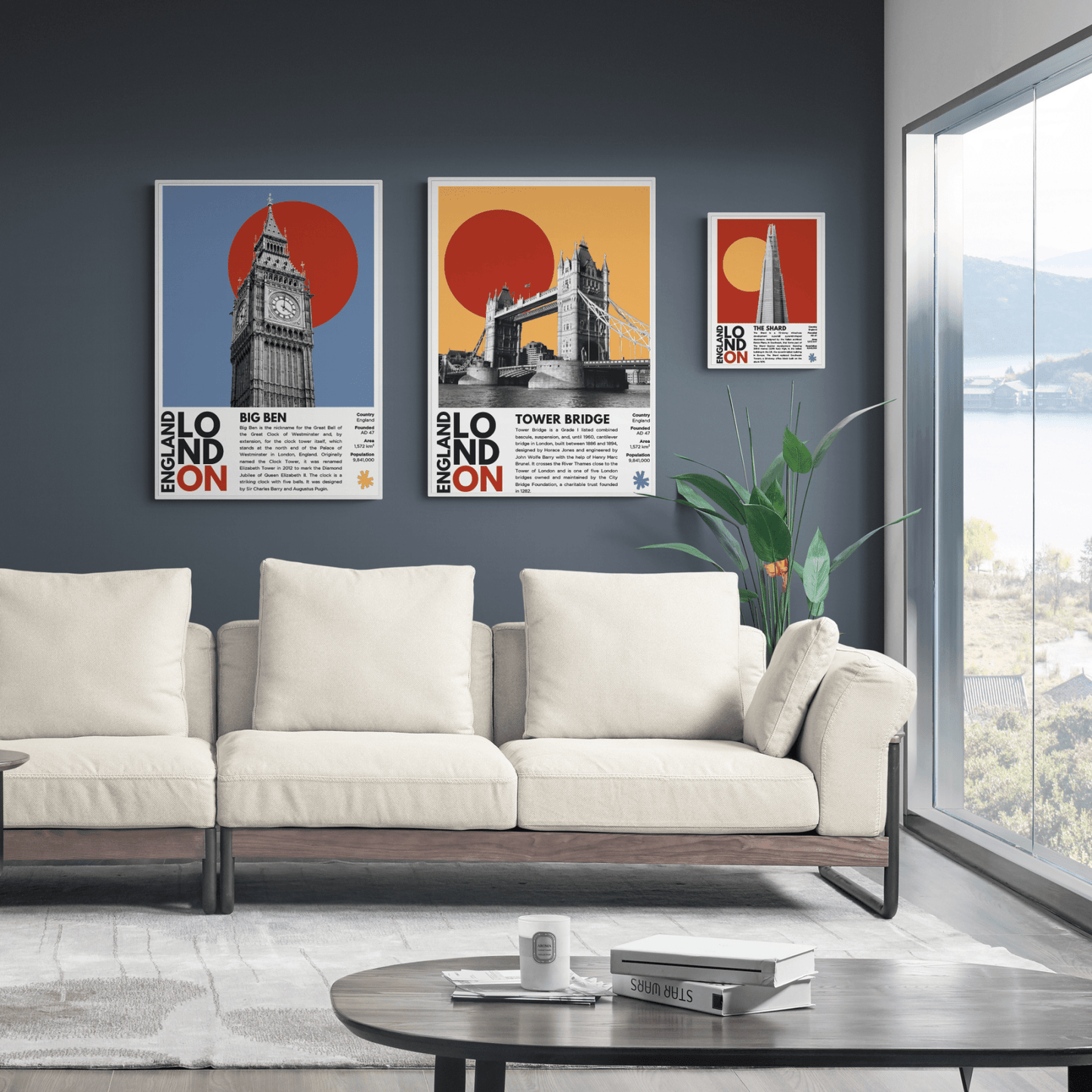 BT Tower London illustration poster — Fitzrovia telecommunications tower skyline wall art print UK