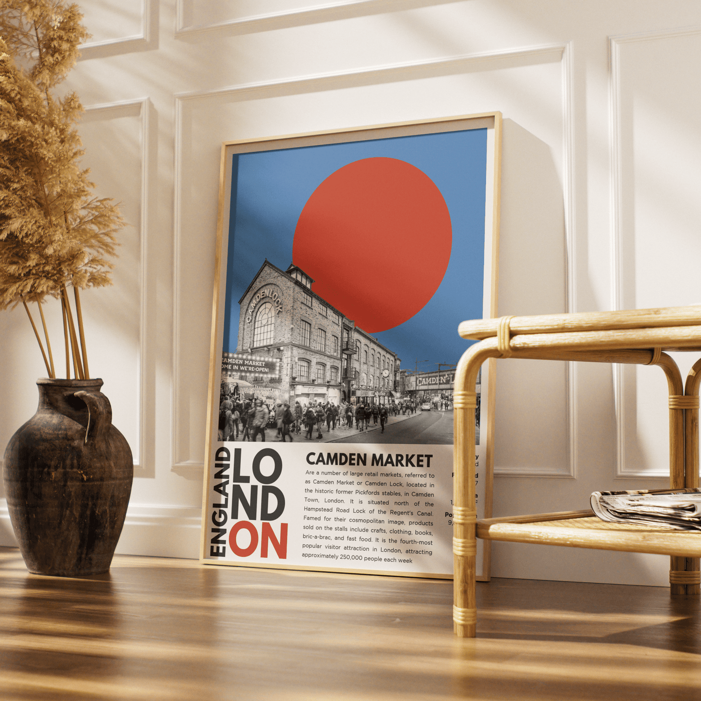 Camden Market Illustration Poster - 98typesLondon Illustrations