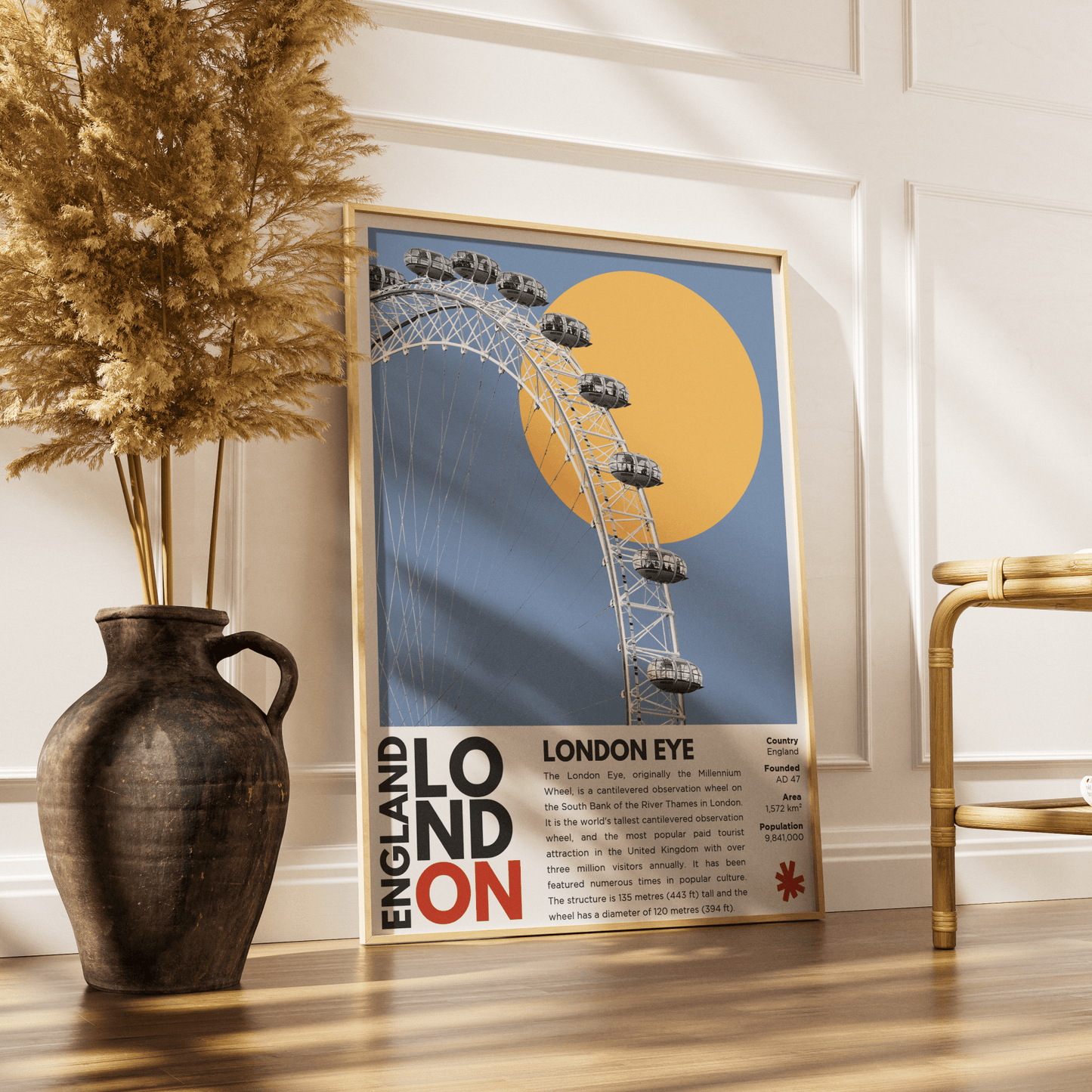 London Eye Illustration Poster - 98typesLondon Illustrations