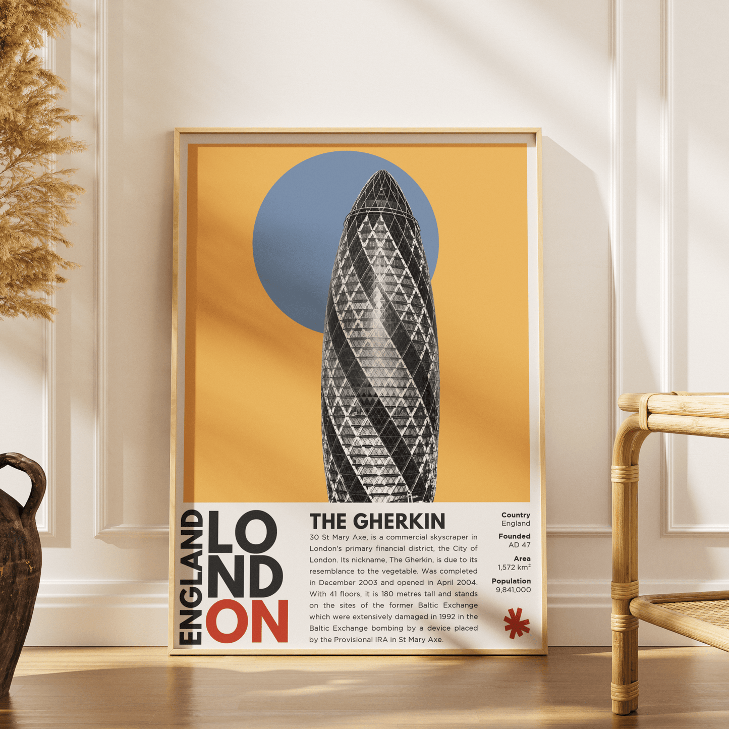 The Gherkin Illustration Posters - 98typesLondon Illustrations