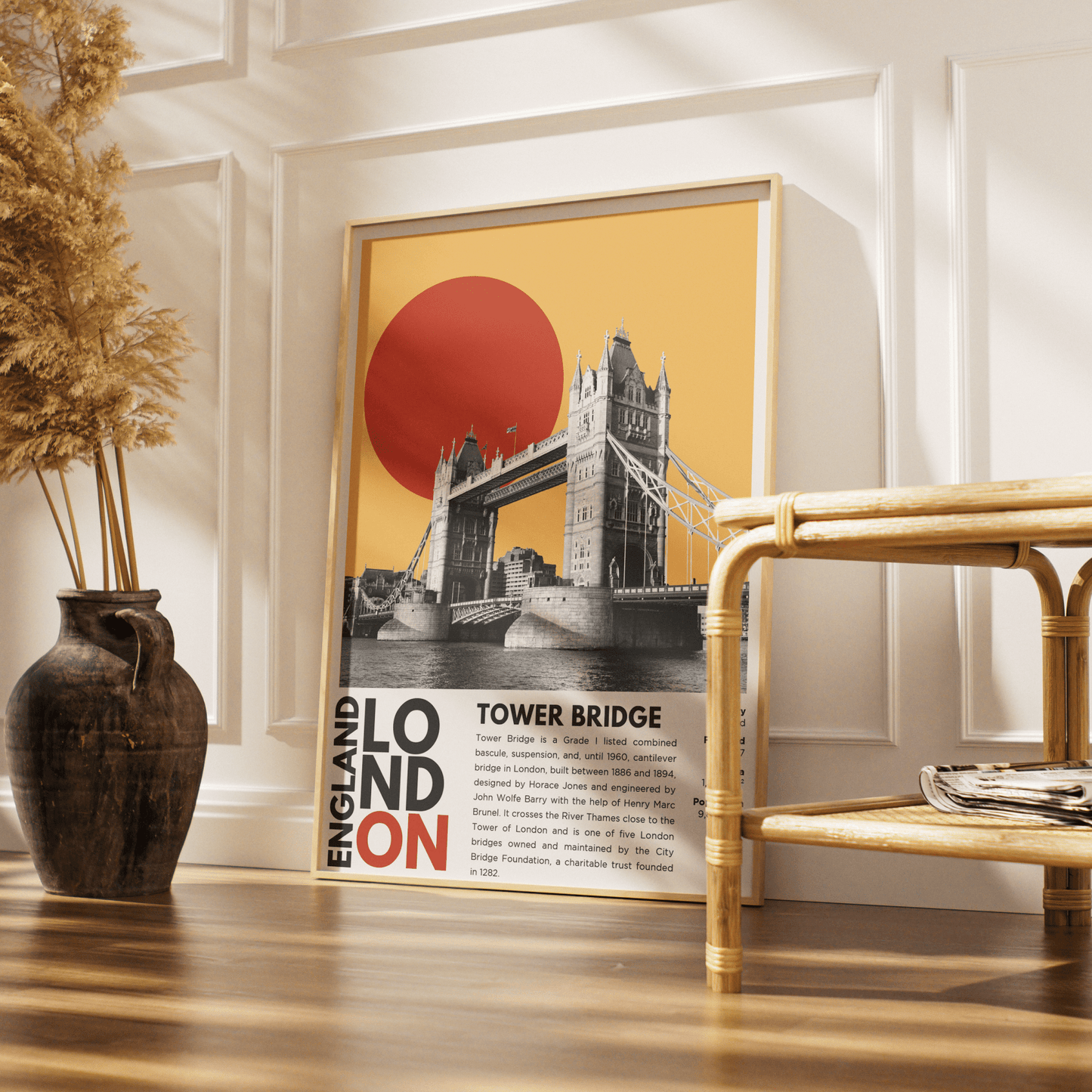 Tower Bridge Illustration Poster - 98typesLondon Illustrations