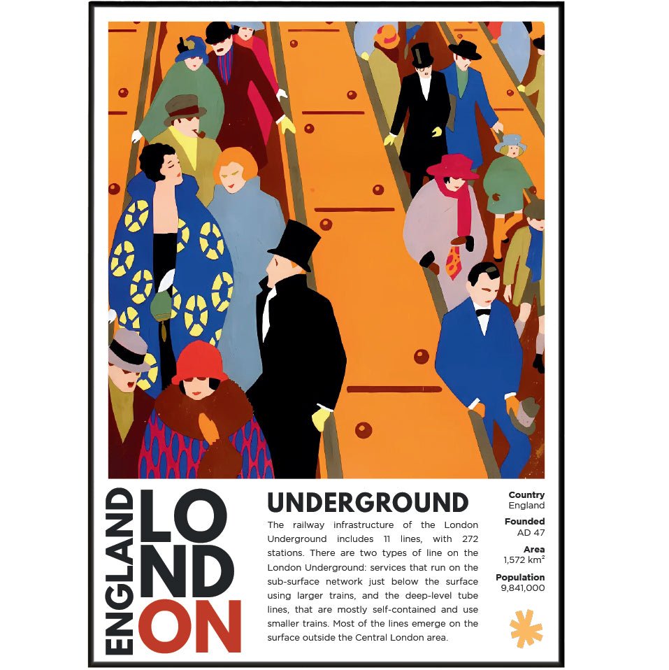Underground Illustration Posters - 98typesLondon Illustrations
