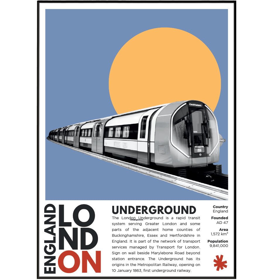 Underground Illustrations Posters - 98typesLondon Illustrations