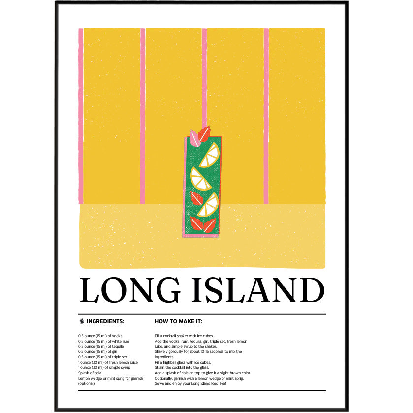 Long Island Cocktail Posters