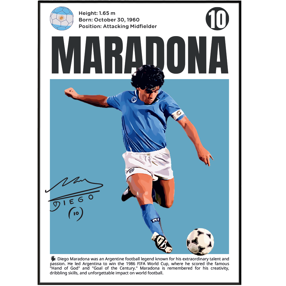 Maradona Football Posters