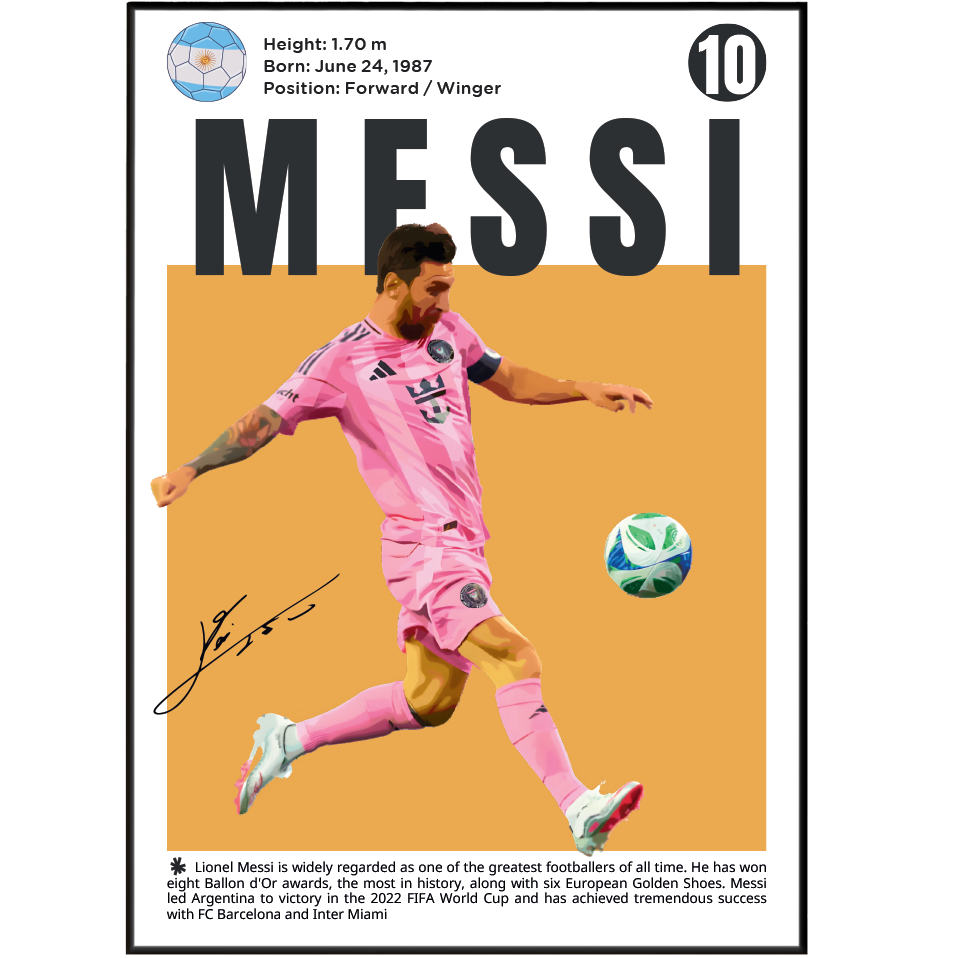 Messi Football Posters