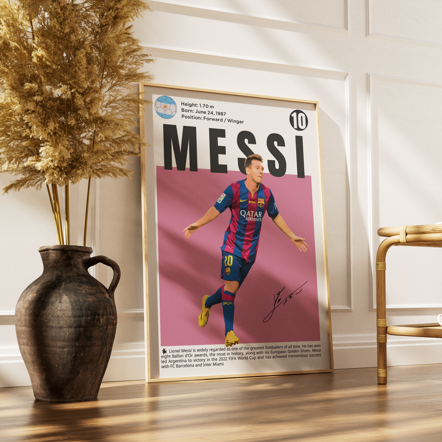 Messi Football Poster