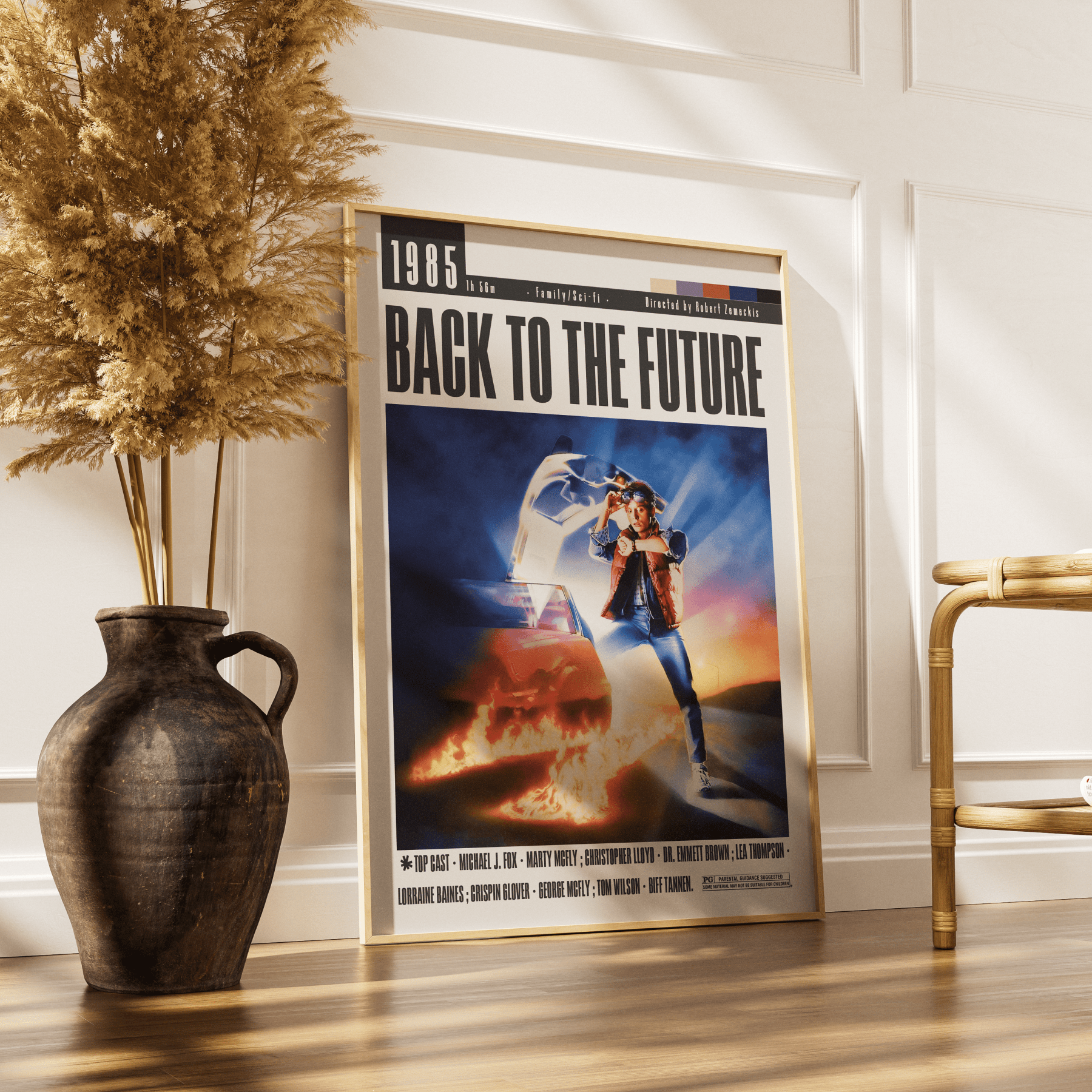 Back to the Future (1985) Movie Poster - 98 Types StudioModern Minimal Movies