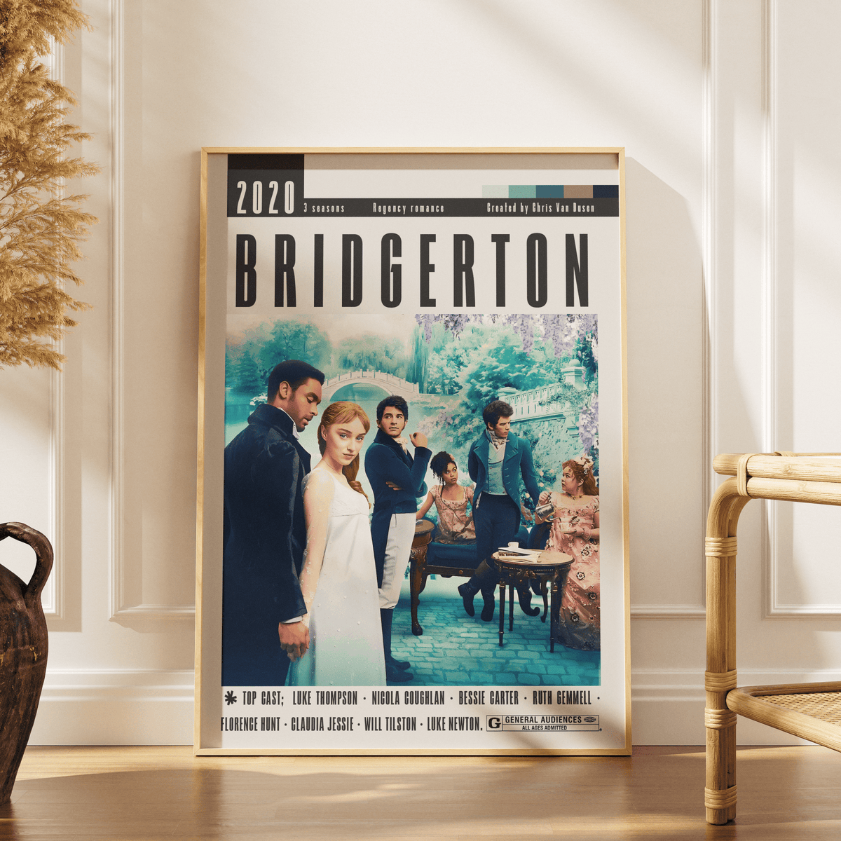 Bridgerton TV Series Poster - 98 Types StudioModern Minimal Movies