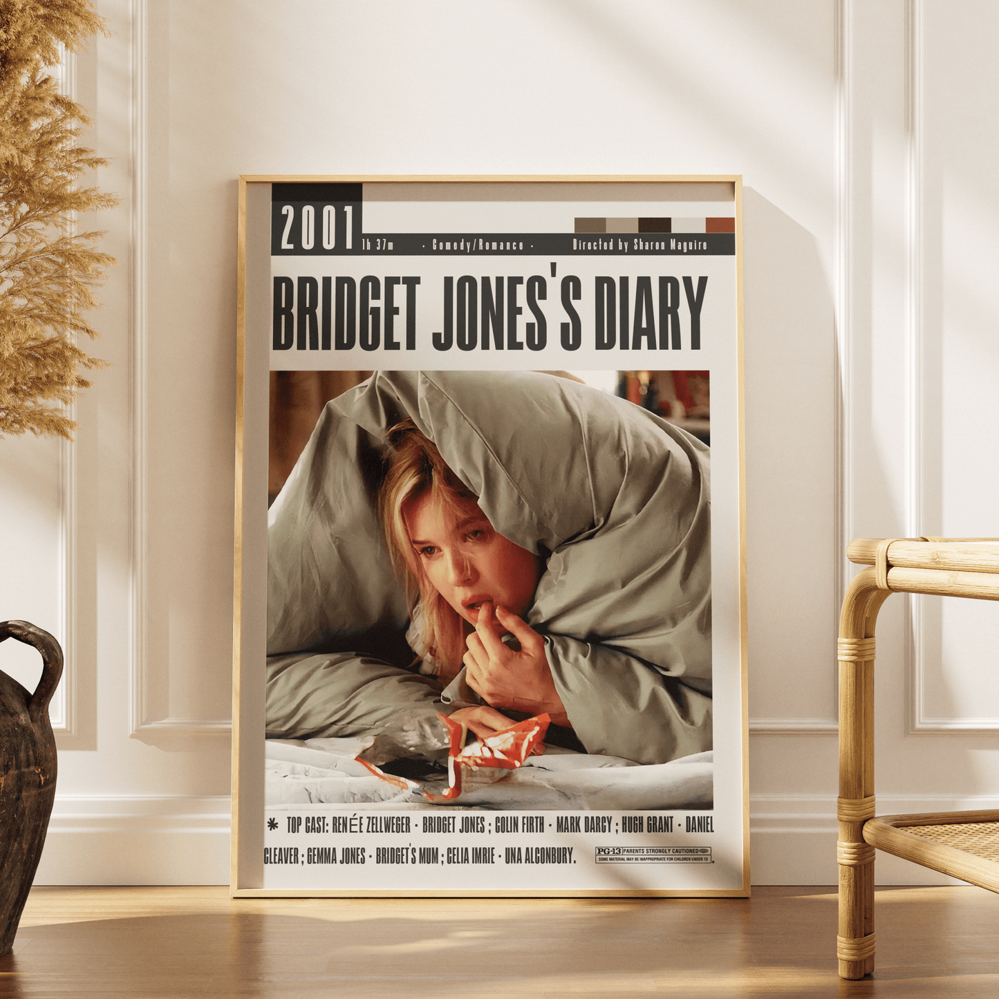 Bridget Jones’s Diary (2001) Movie Poster - 98 Types StudioModern Minimal Movies