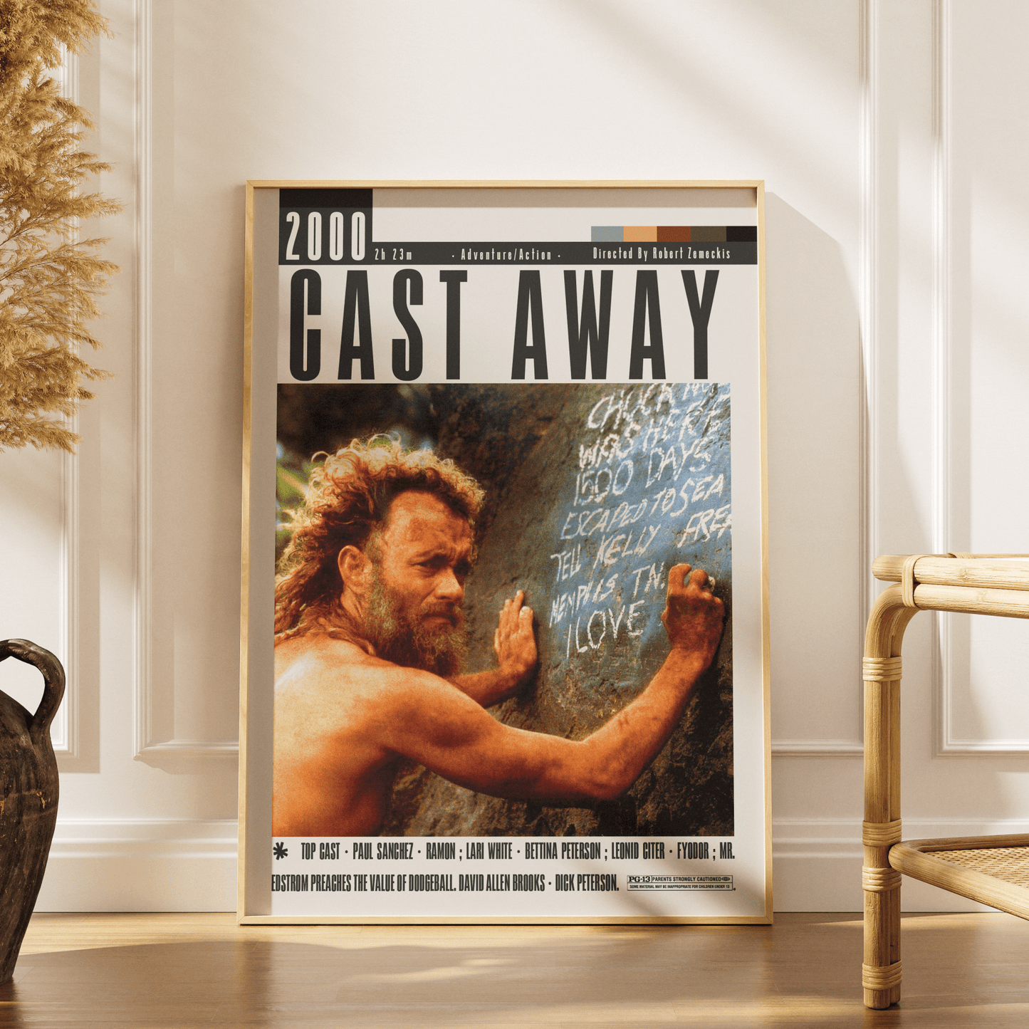 Cast Away (2000) Movie Poster - 98 Types StudioModern Minimal Movies