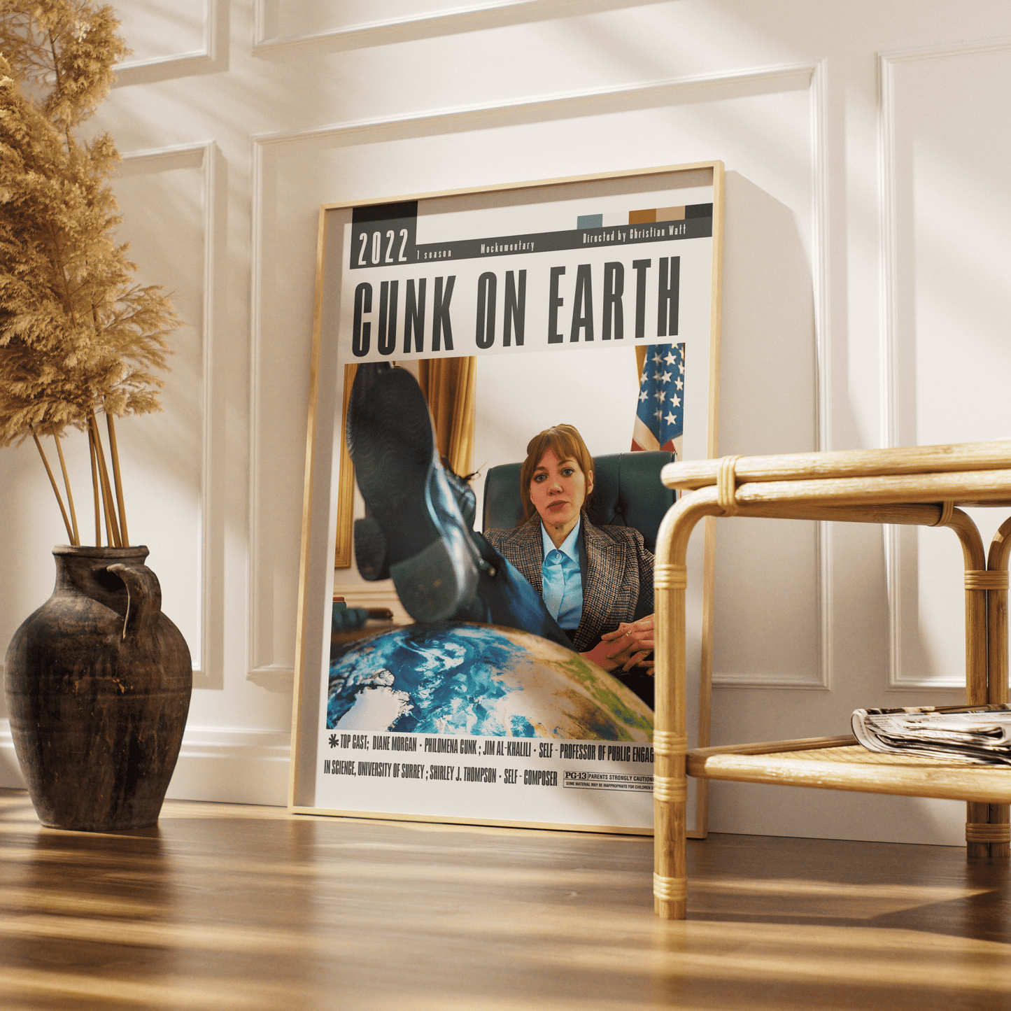 Cunk on Earth (2022) TV Serie Poster - 98 Types StudioModern Minimal Movies