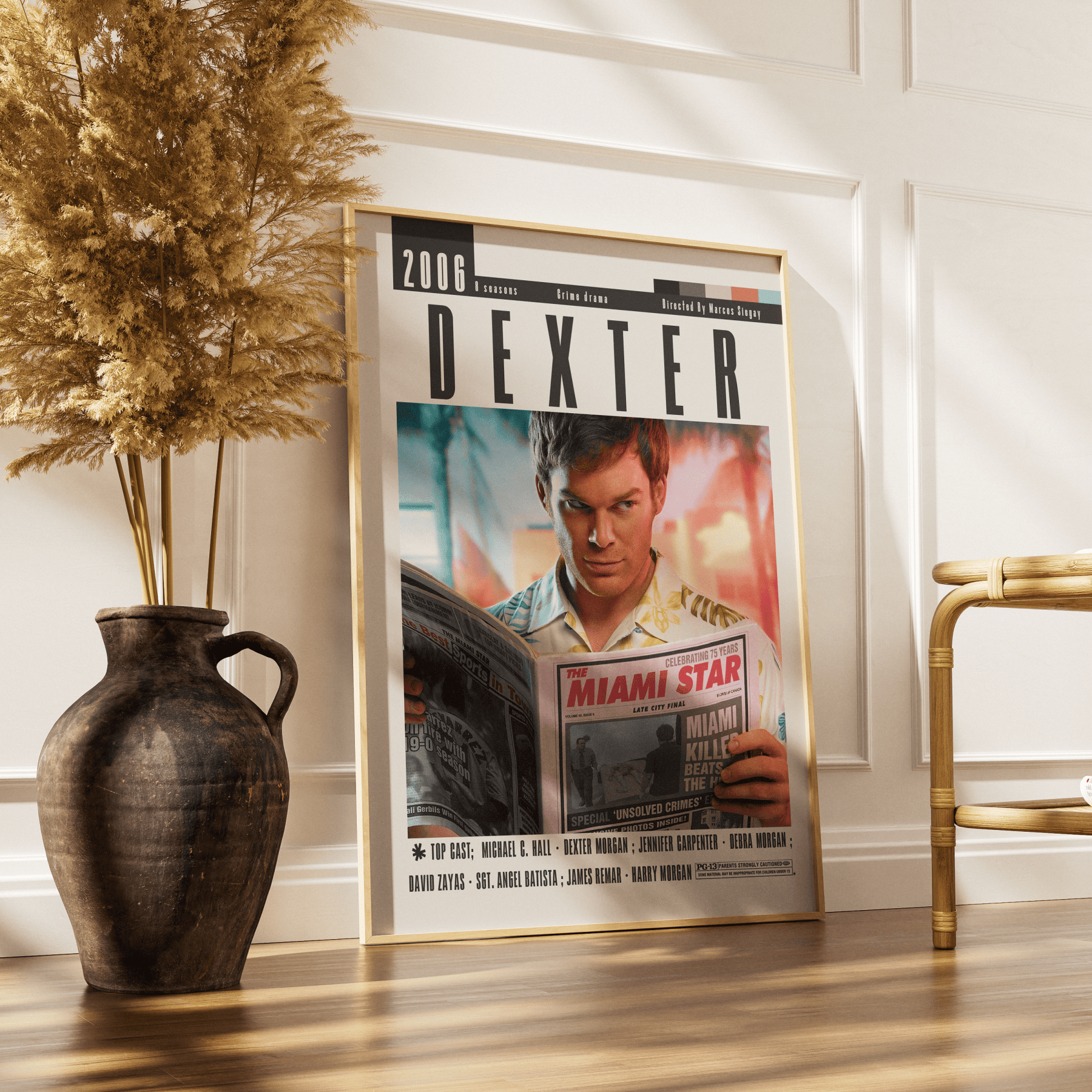 Dexter (2006–2013) TV Series Poster - 98 Types StudioModern Minimal Movies