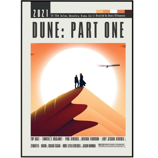 Dune: Part One (2021) Movie Poster - 98 Types StudioModern Minimal Movies