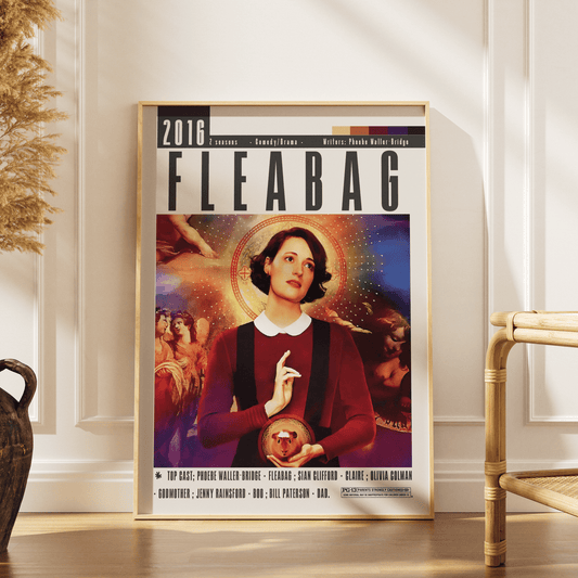 Fleabag BBC Three TV series poster — Phoebe Waller-Bridge comedy drama wall art print UK