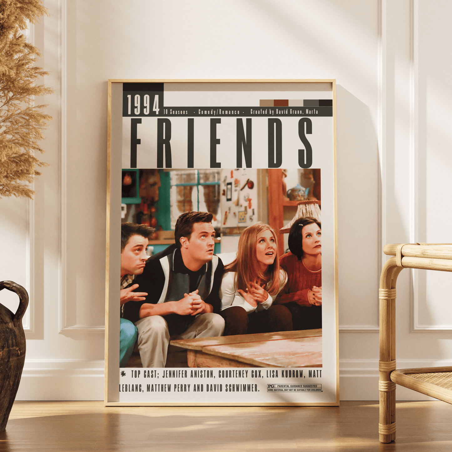 Friends (1994–2004) TV Serie Poster - 98 Types StudioModern Minimal Movies