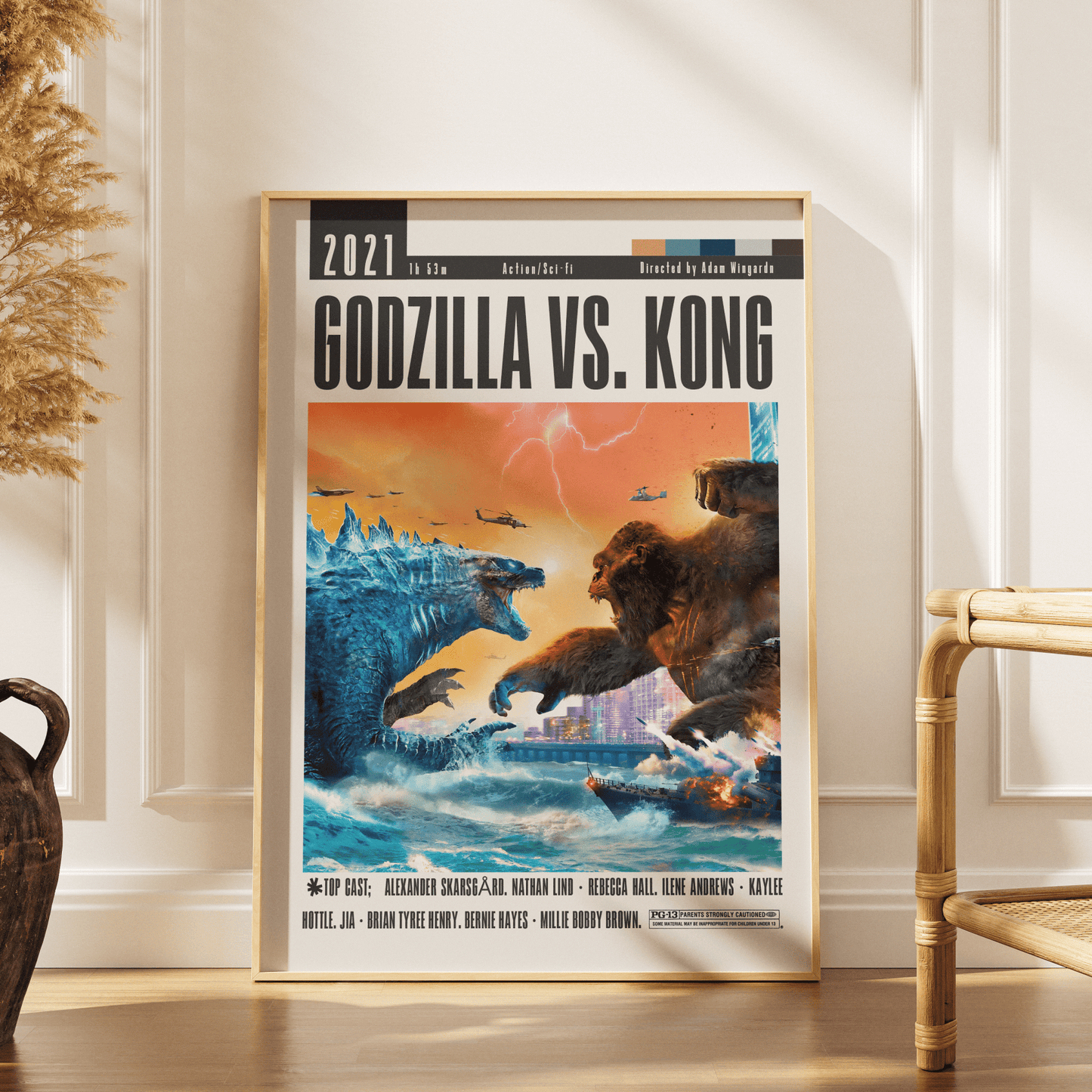 Godzilla vs. Kong (2021) Movie Poster - 98 Types StudioModern Minimal Movies