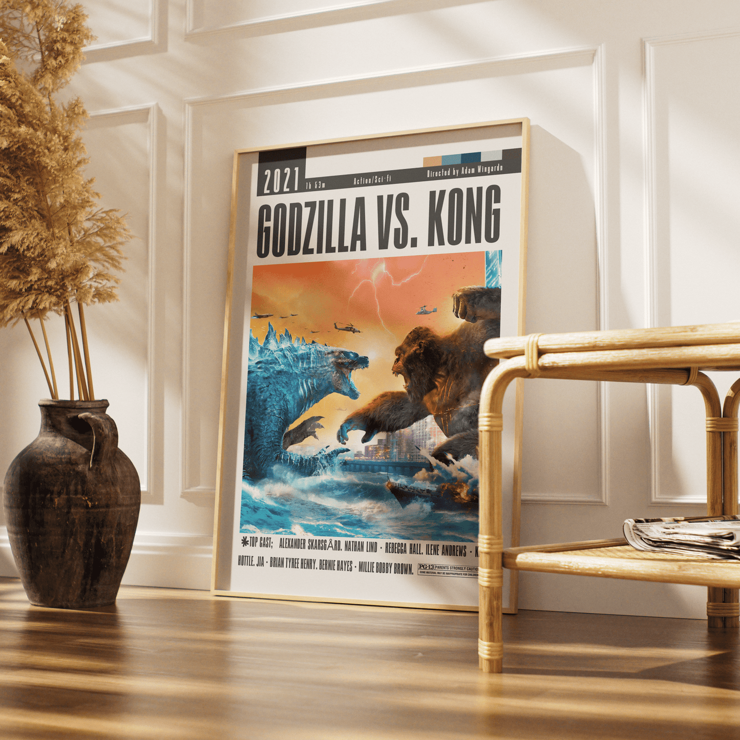 Godzilla vs. Kong (2021) Movie Poster - 98 Types StudioModern Minimal Movies