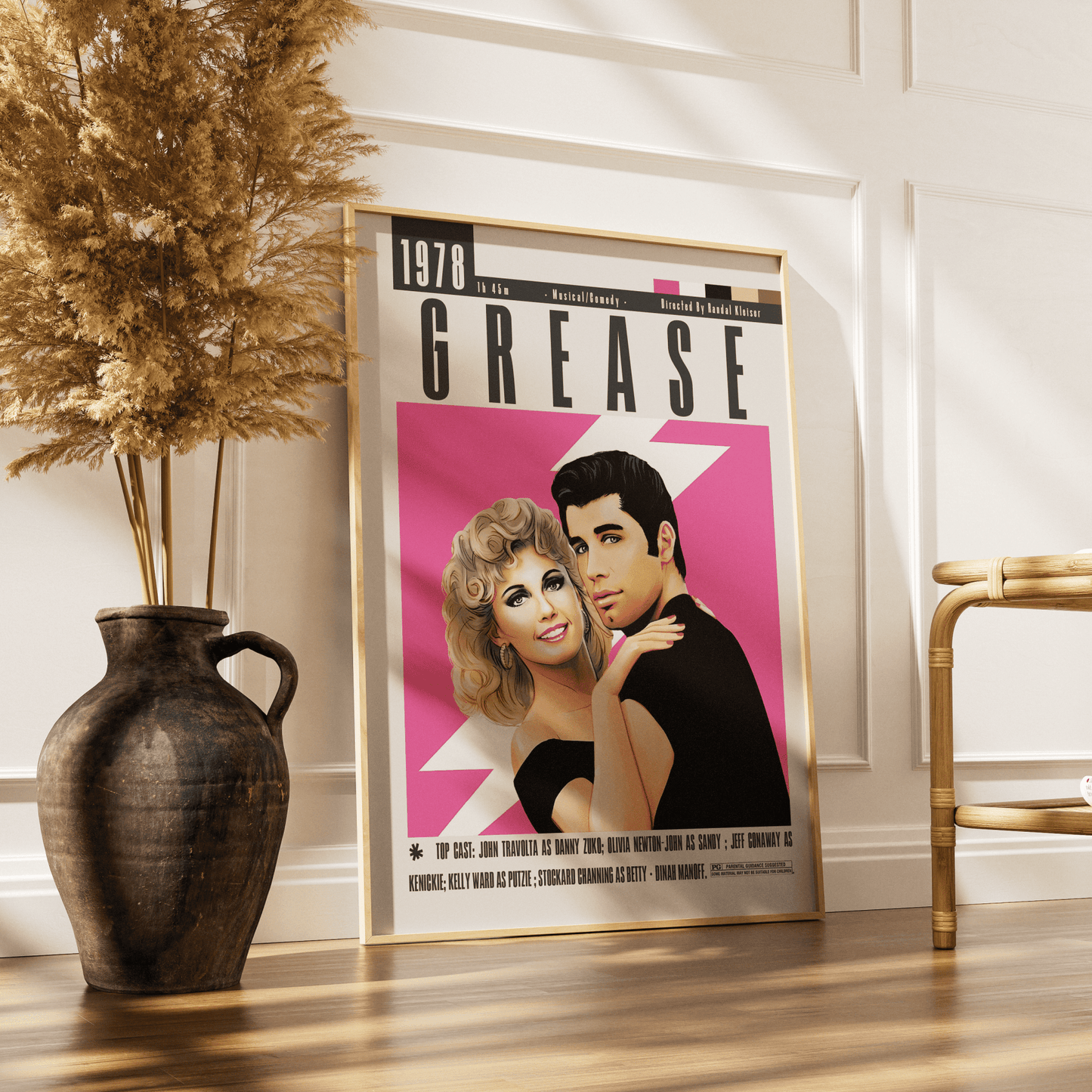 Grease (1978) Movie Poster - 98 Types StudioModern Minimal Movies