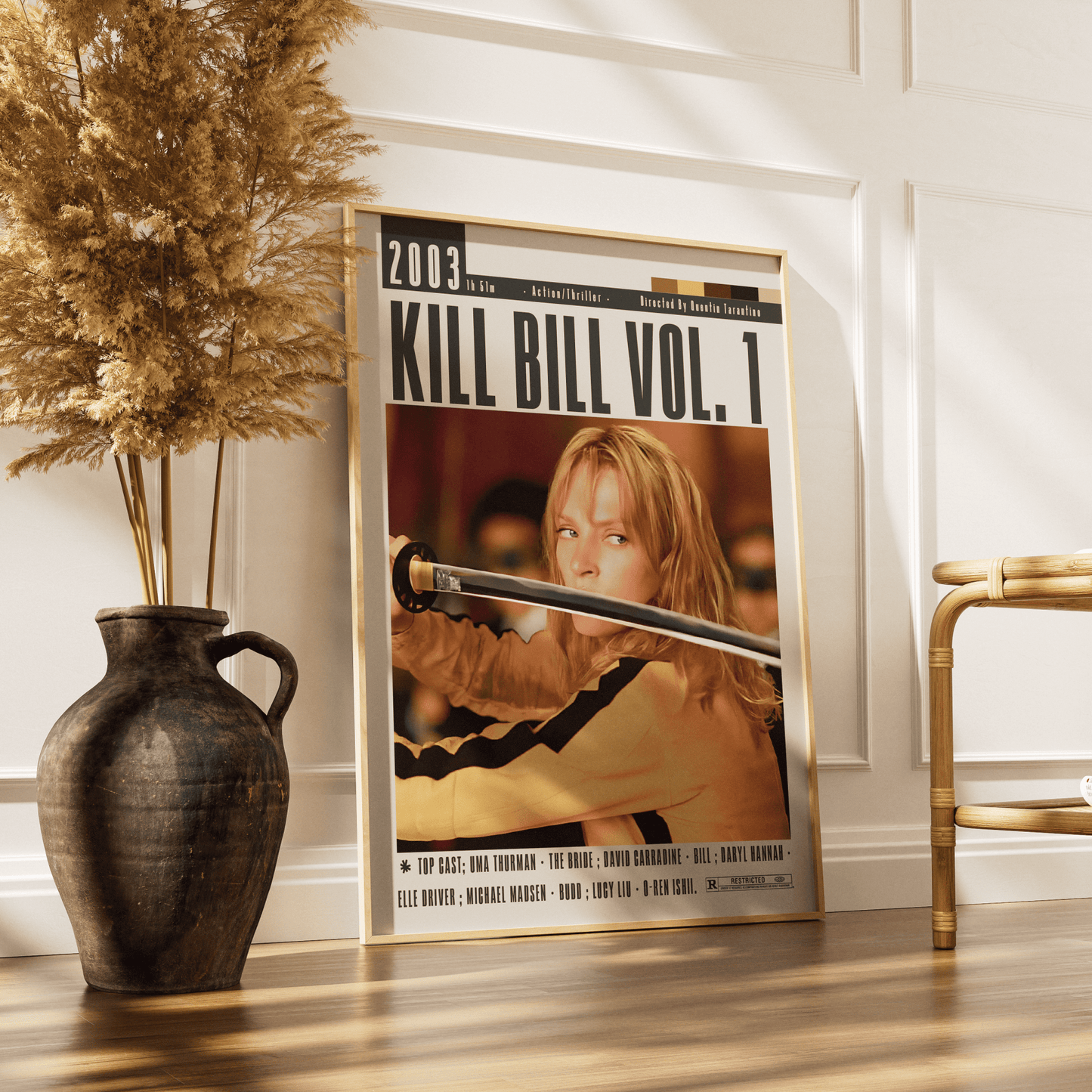 Kill Bill: Vol 1 (2003) Movie Poster - 98 Types StudioModern Minimal Movies