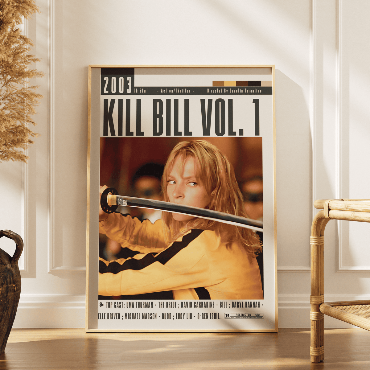 Kill Bill: Vol 1 (2003) Movie Poster - 98 Types StudioModern Minimal Movies