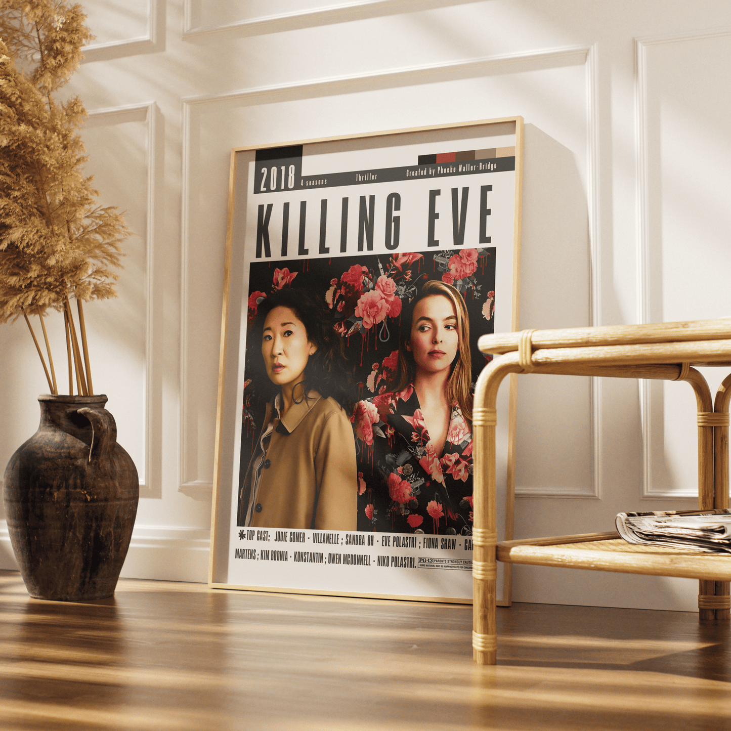 Killing Eve (2018–2022) TV Serie Poster - 98 Types StudioModern Minimal Movies