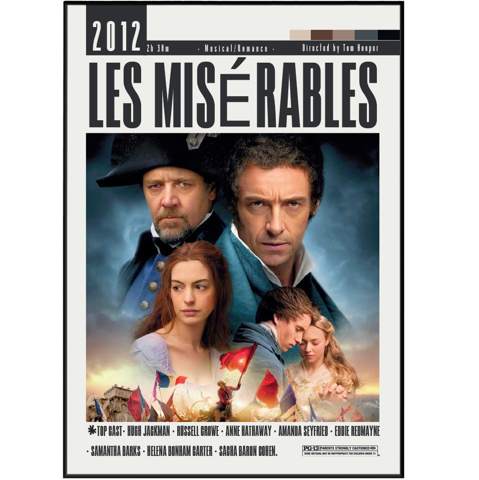 Les Misérables (2012) Movie Posters - 98 Types StudioModern Minimal Movies