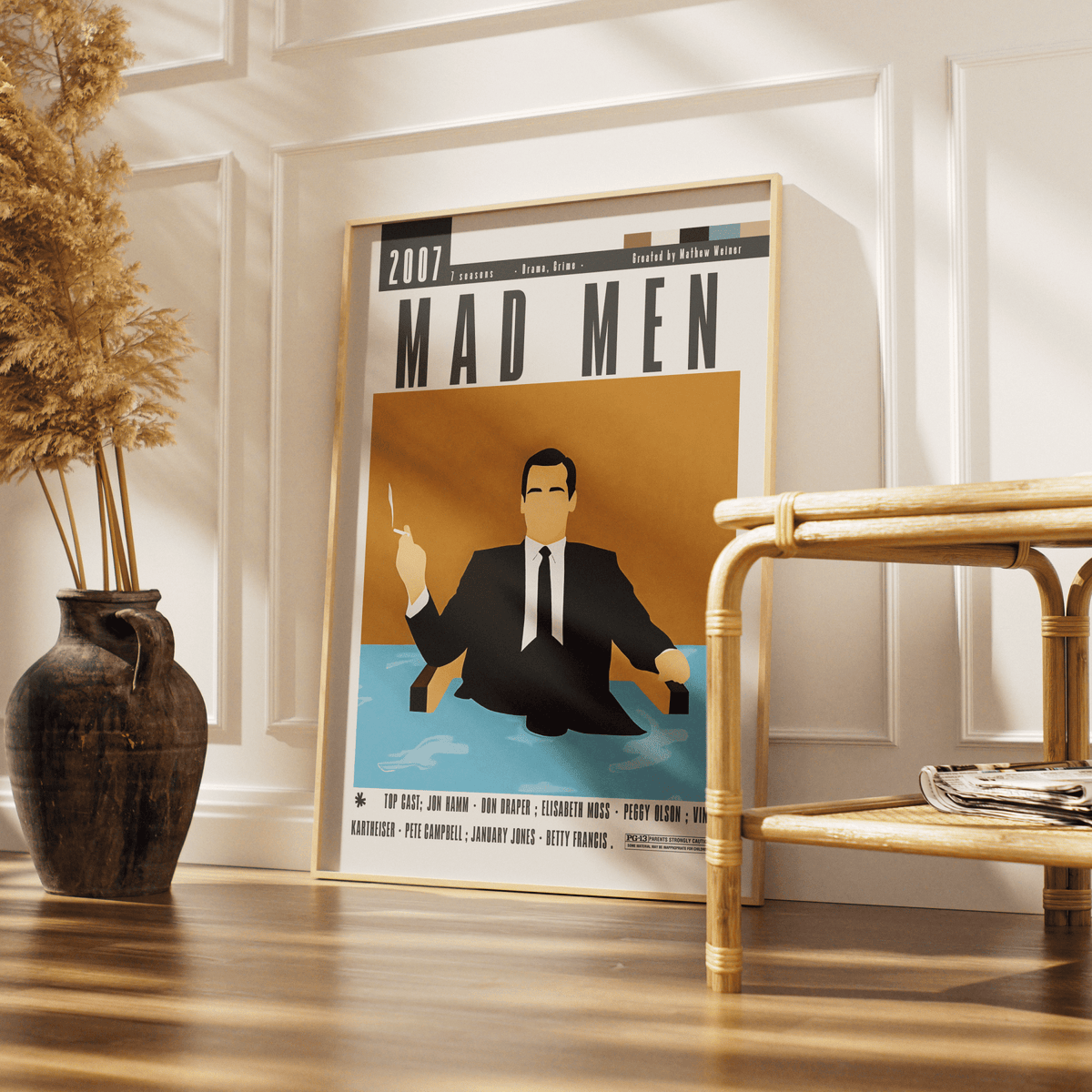 Mad Men TV Serie Poster - 98 Types StudioModern Minimal Movies