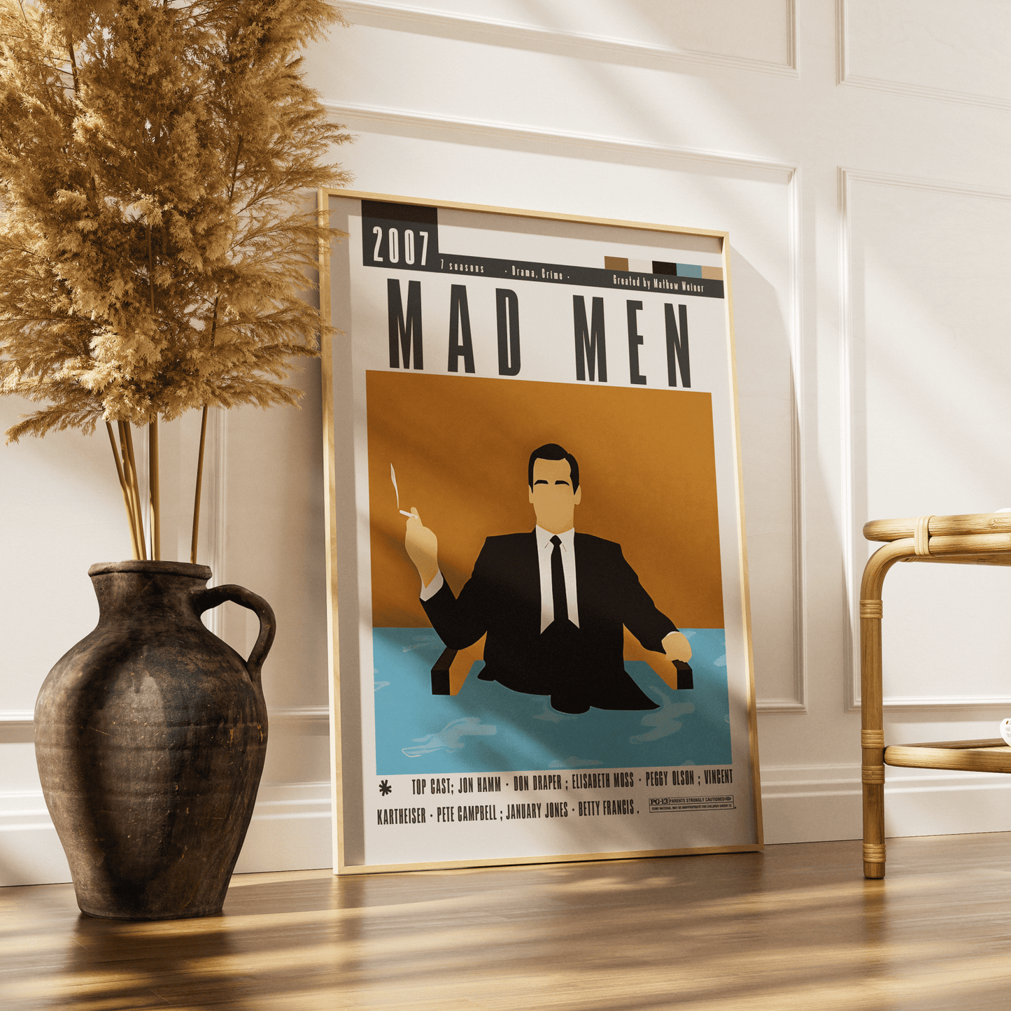 Mad Men TV Serie Poster - 98 Types StudioModern Minimal Movies