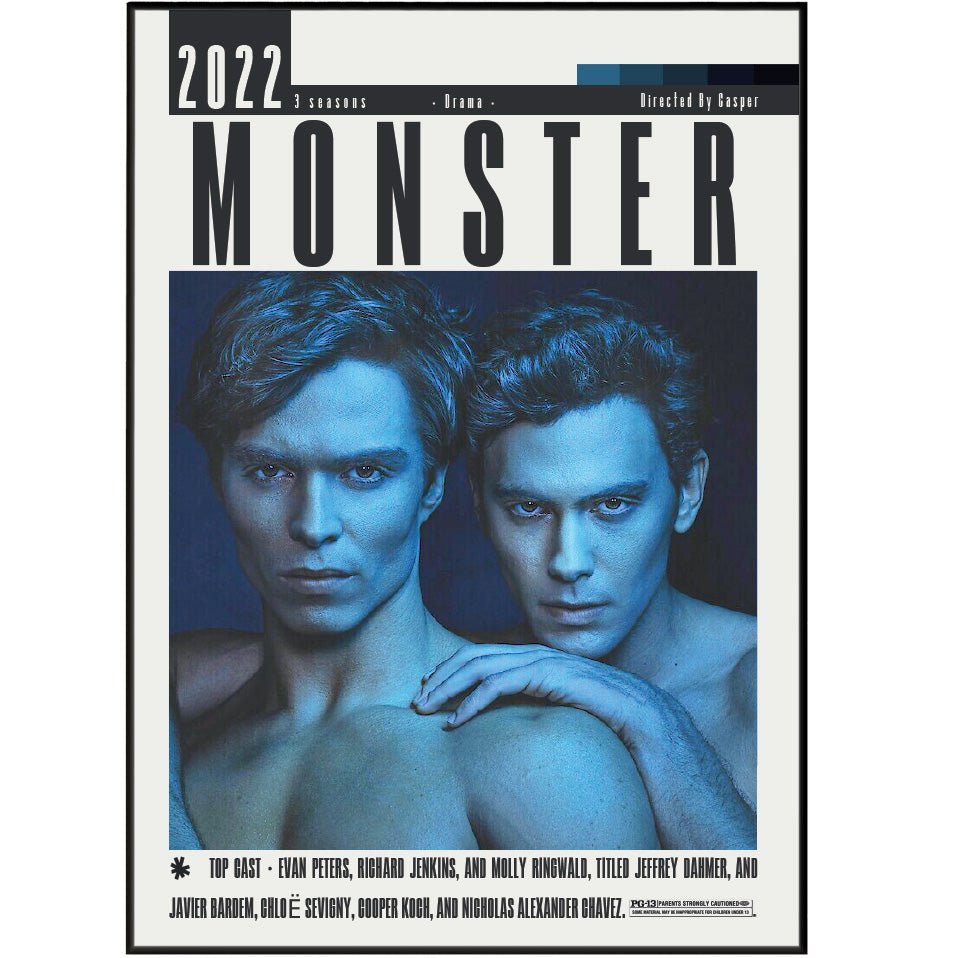 Monster: The Jeffrey Dahmer Story (2022) Poster - 98 Types StudioModern Minimal Movies