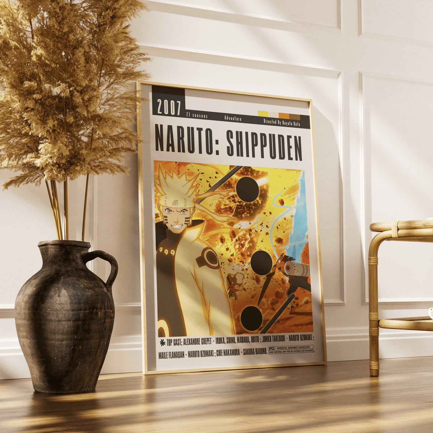 Naruto: Shippuden (2007) Anime Poster - 98 Types StudioModern Minimal Movies