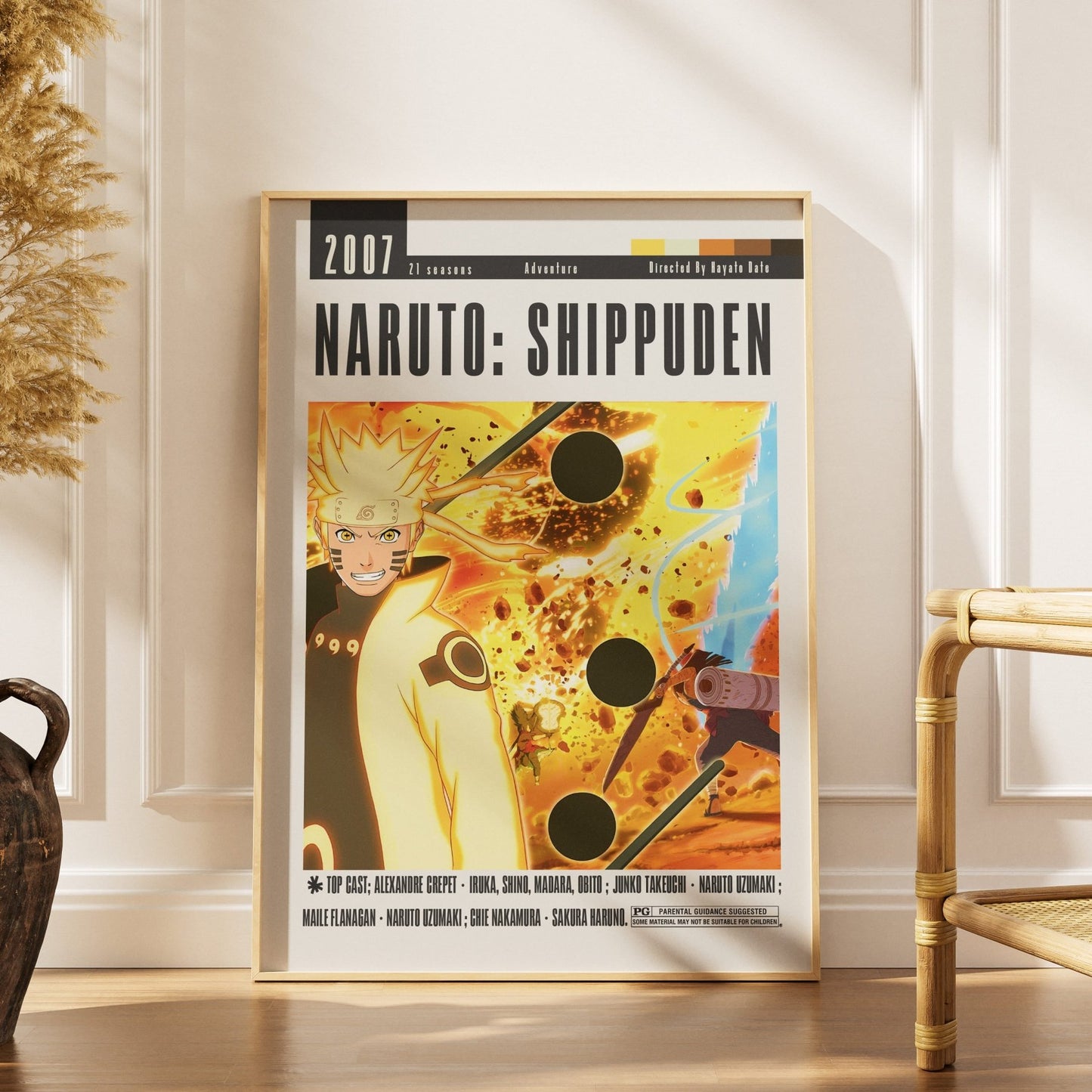 Naruto: Shippuden (2007) Anime Poster - 98 Types StudioModern Minimal Movies