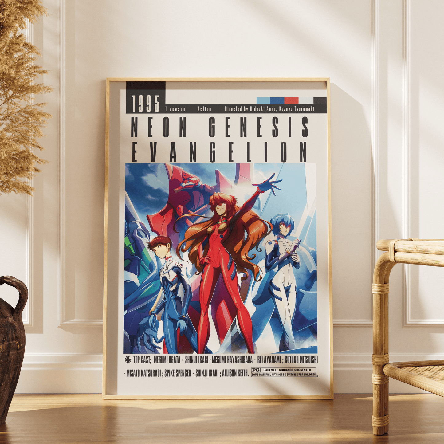 Neon Genesis Evangelion (1995) Anime Poster - 98 Types StudioModern Minimal Movies