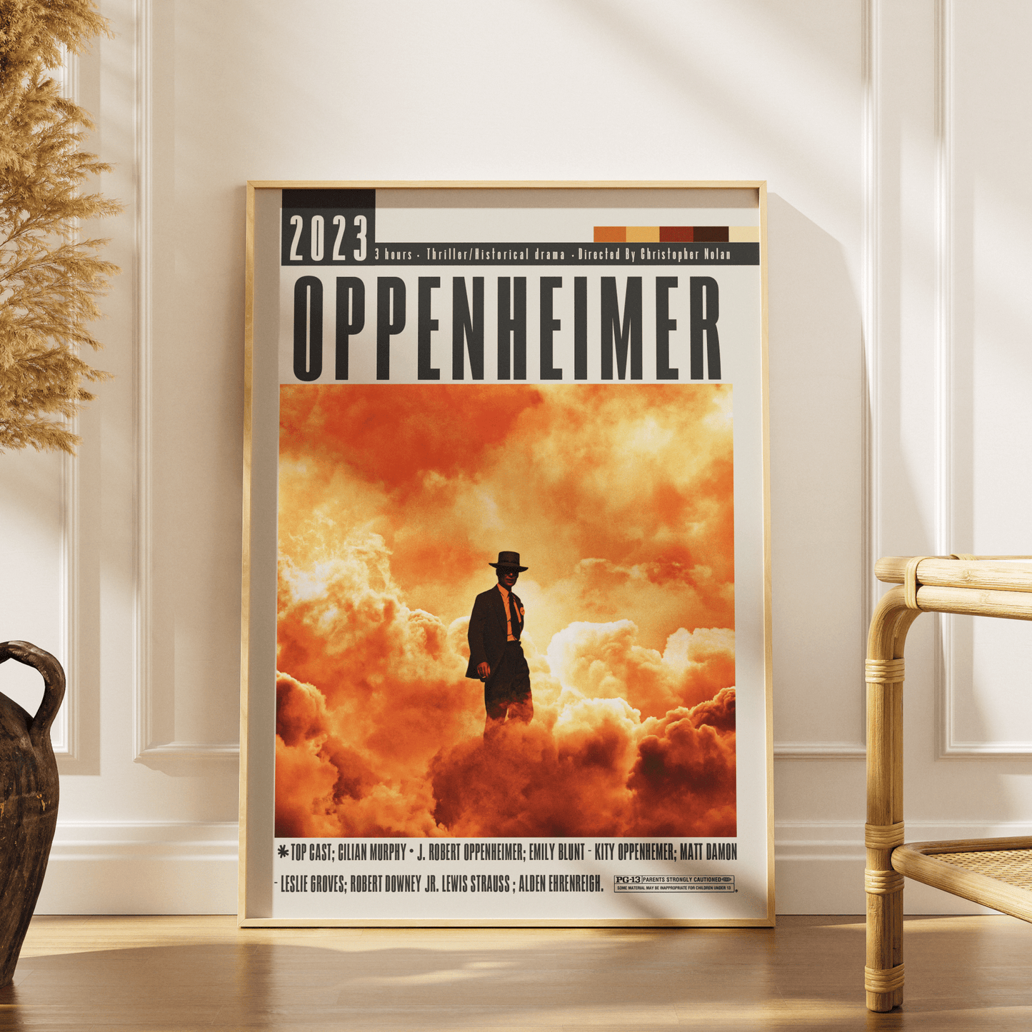 Oppenheimer (2023) Movie Poster - 98 Types StudioModern Minimal Movies