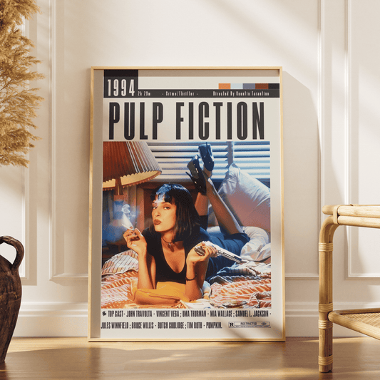 Pulp Fiction (1994) Movie Poster - 98 Types StudioModern Minimal Movies
