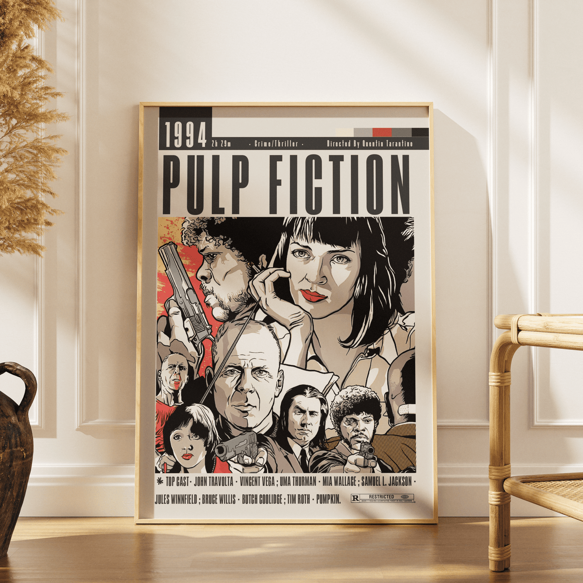 Pulp Fiction (1994) Movie Posters - 98 Types StudioModern Minimal Movies