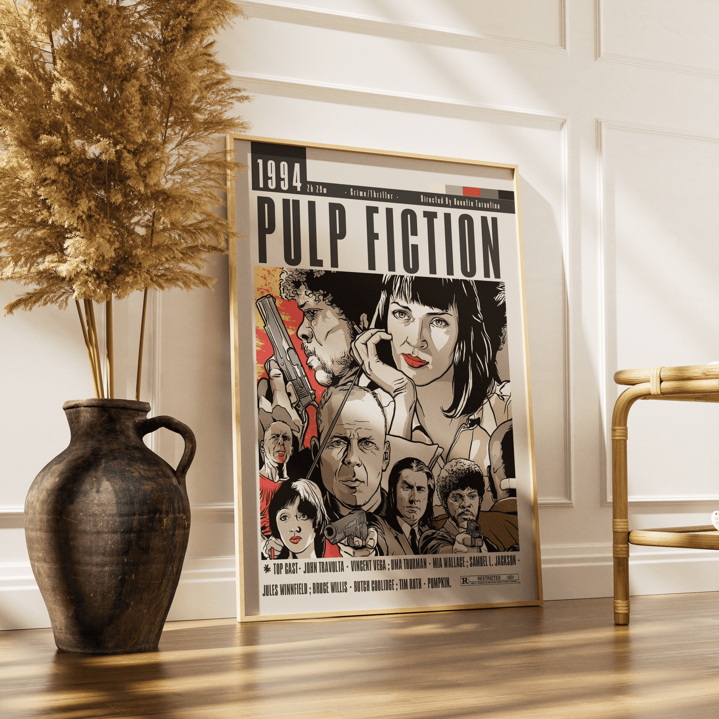 Pulp Fiction (1994) Movie Posters - 98 Types StudioModern Minimal Movies