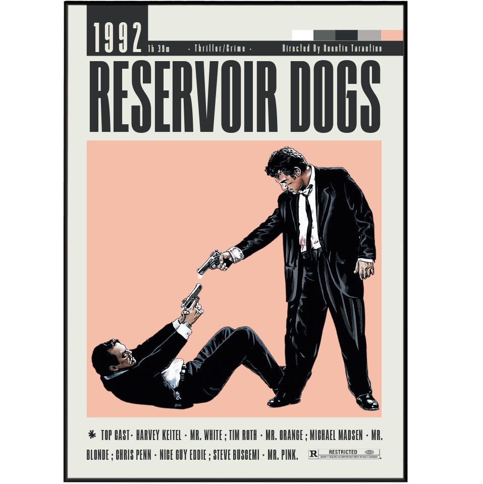 Reservoir Dogs (1992) poster – additional design – 98types