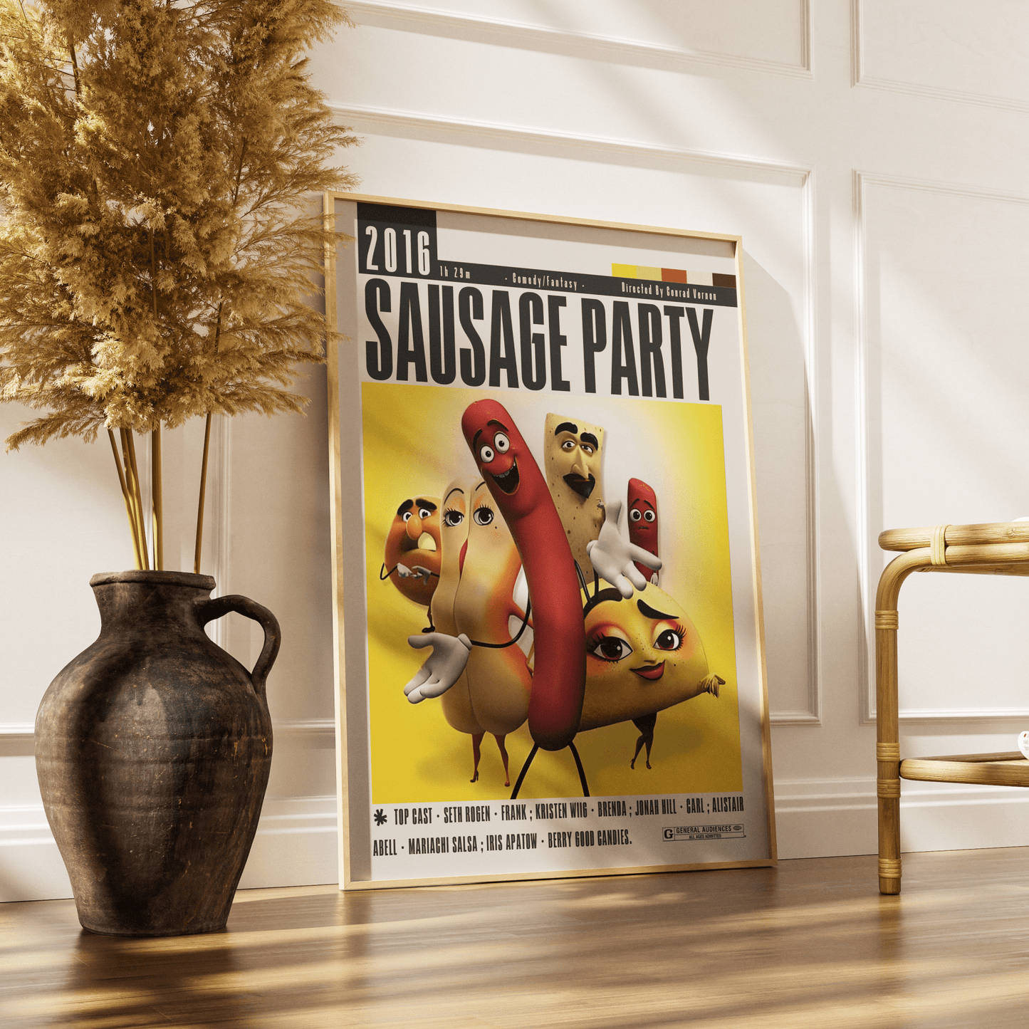Sausage Party (2016) Movie Poster - 98 Types StudioModern Minimal Movies