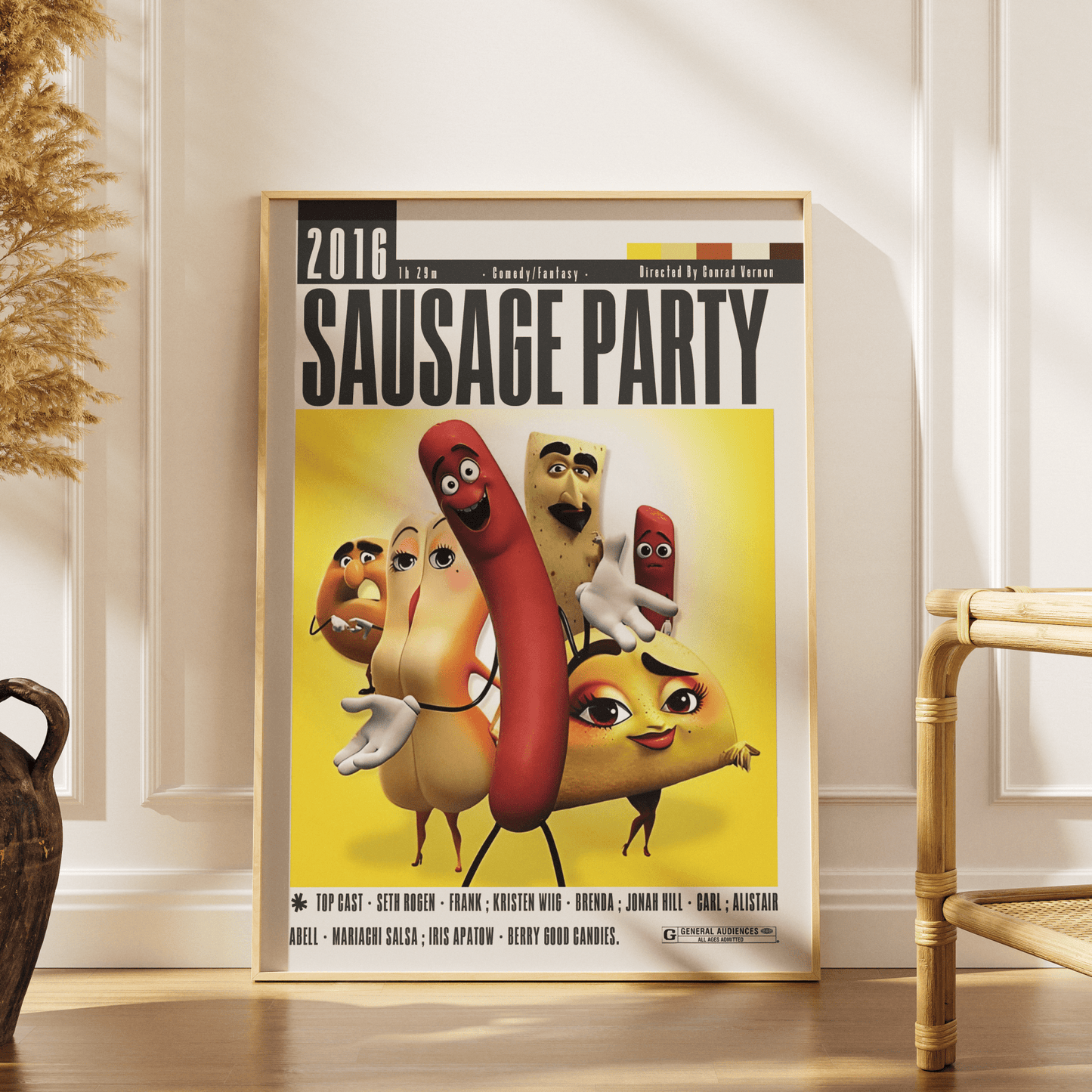 Sausage Party (2016) Movie Poster - 98 Types StudioModern Minimal Movies