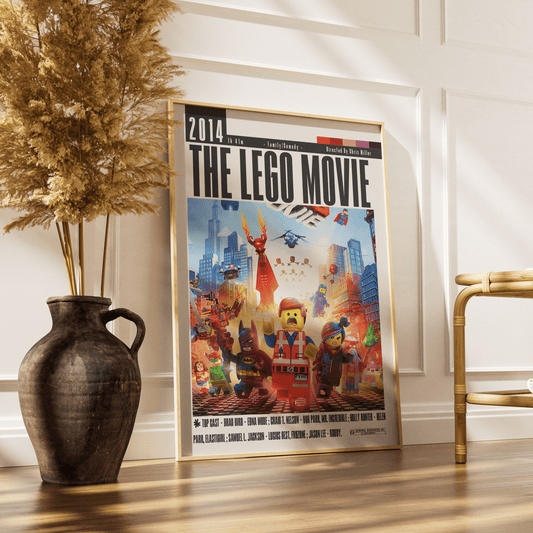 The LEGO Movie 2014 animated film poster — Emmet Master Builder everything is awesome wall art print UK