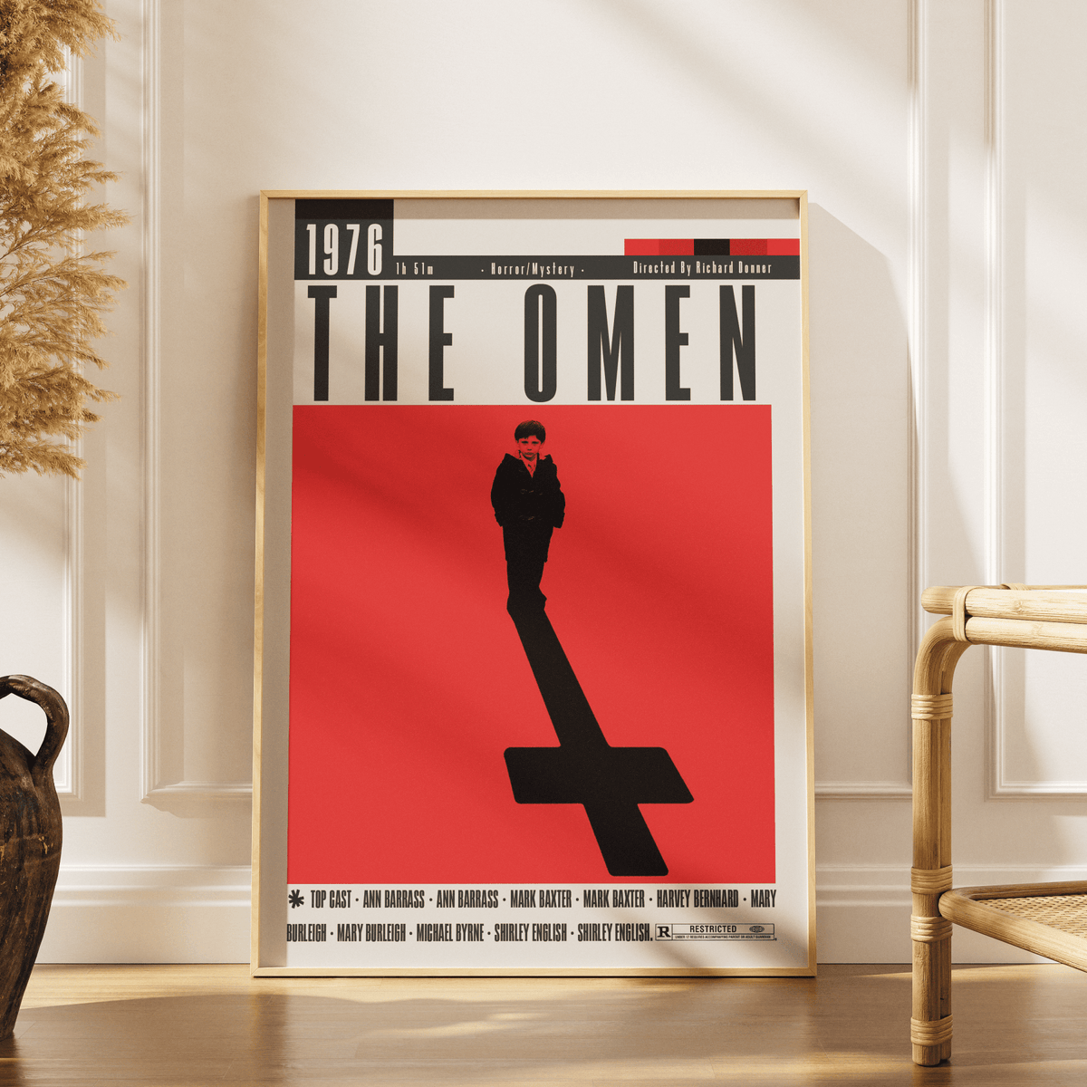 The Omen (1976) Movie Poster - 98 Types StudioModern Minimal Movies