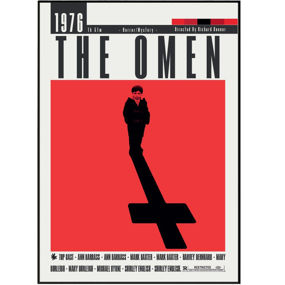 The Omen (1976) Movie Poster - 98 Types StudioModern Minimal Movies