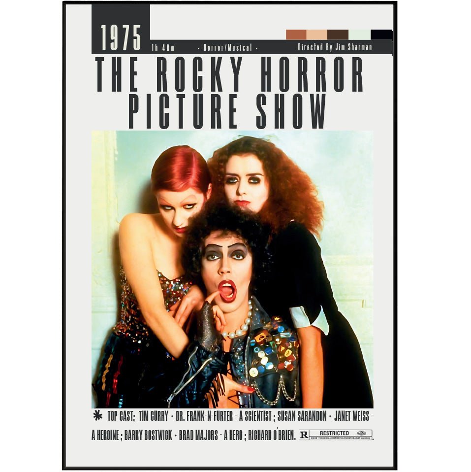 The Rocky Horror Picture Show (1975 Movie Posters - 98 Types StudioModern Minimal Movies