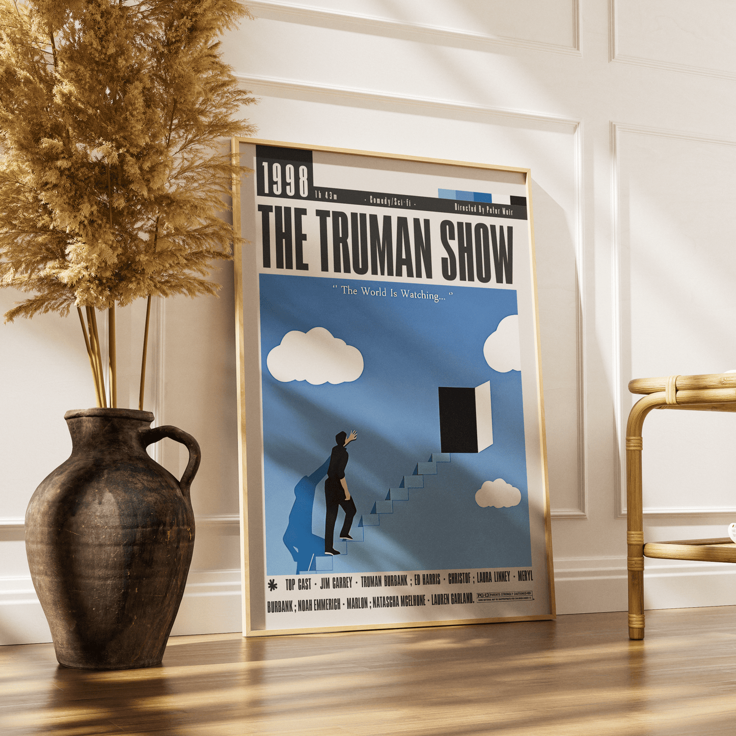 The Truman Show (1998) Movie Poster - 98 Types StudioModern Minimal Movies
