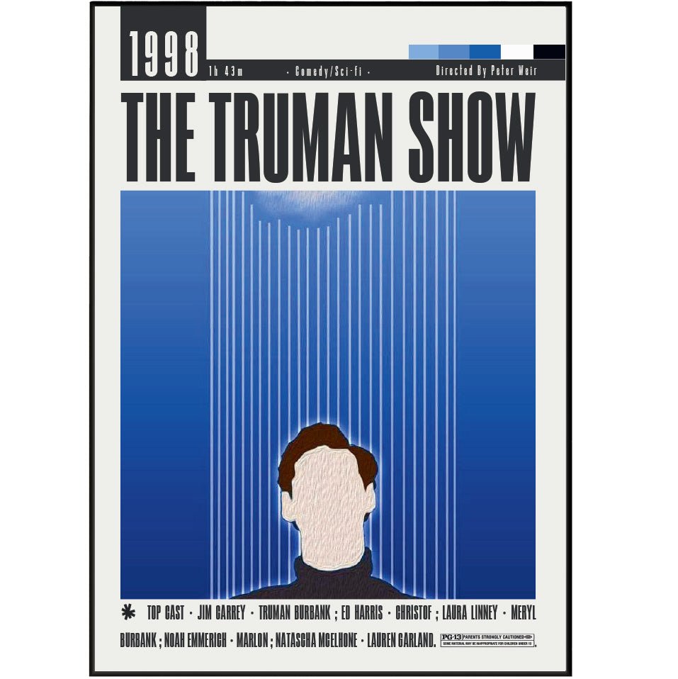 The Truman Show (1998) Movie Posters - 98 Types StudioModern Minimal Movies