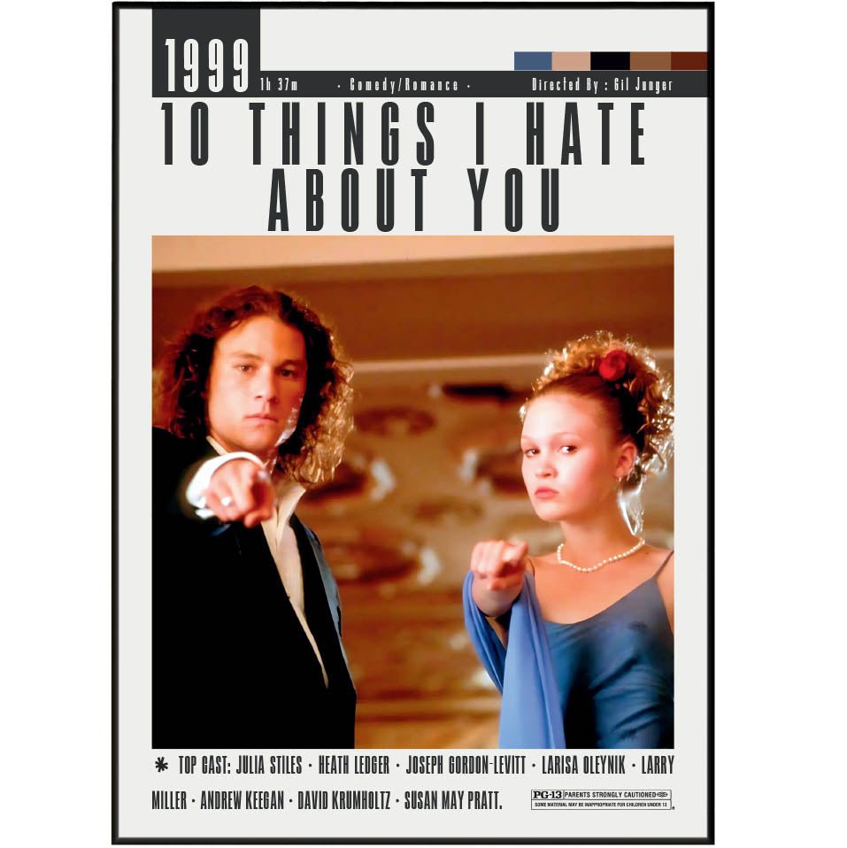 10 Things I Hate About You Movie Posters - 98typesModern Minimal Movies