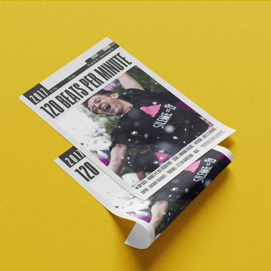 120 Beats Per Minute 2017 film poster — Robin Campillo ACT UP Paris AIDS activism 1990s wall art print UK - 98types